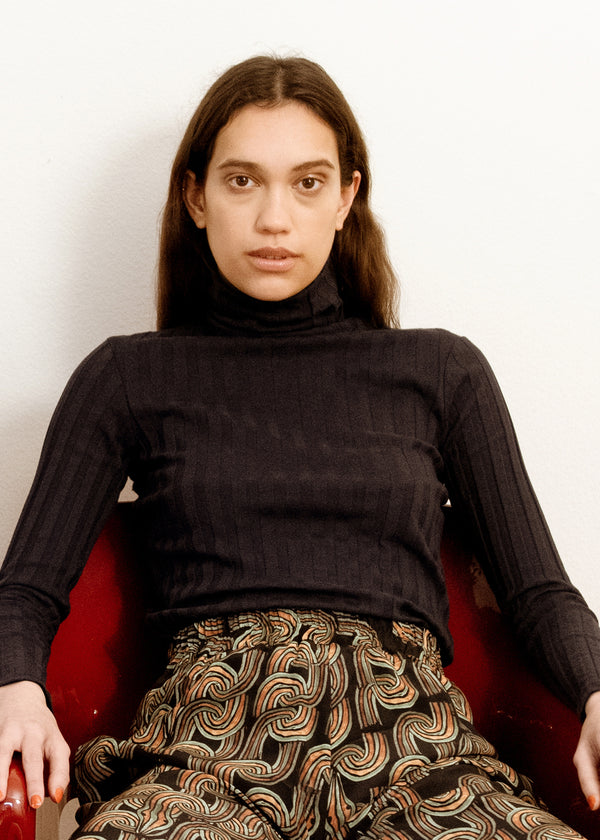 Organic Rib Turtlenecks KOMANA